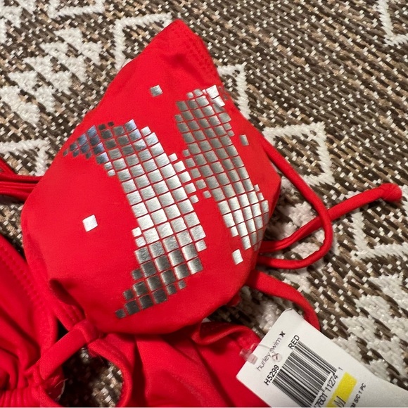 NWT Hurley Swim M Monokini Gridlock REM Red - Picture 8 of 8